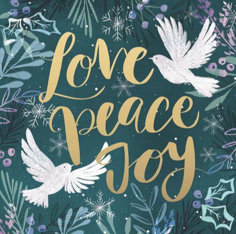 Love, Peace & Joy Doves